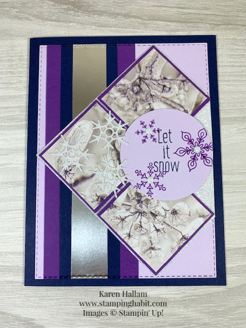 Feels Like Frost 6 x 6 DSP, To Every Season Stamp Set, Christmas or Winter card idea, Stampin Up, Karen Hallam, stampinup