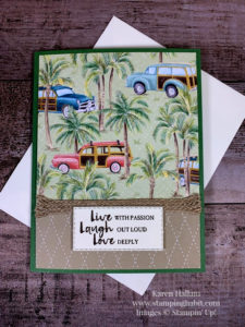 tropical oasis dsp, braided burlap trip, all occasion card idea, stampin up, karen hallam