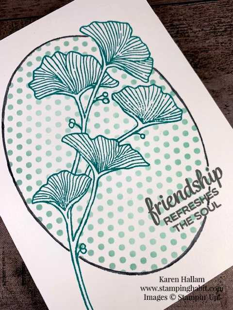 beautifully braided stamp set, masking technique, stenciling technique, one layer card idea, less is more challenge #420, stampin up, karen hallam