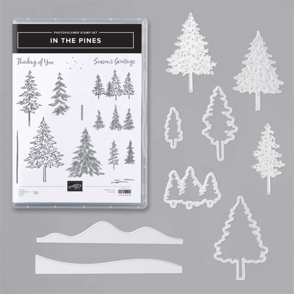 in the pines bundle, stampin up, karen hallam