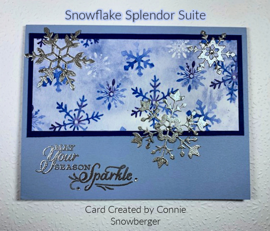 snowflake splendor suite, christmas card idea, stampin up