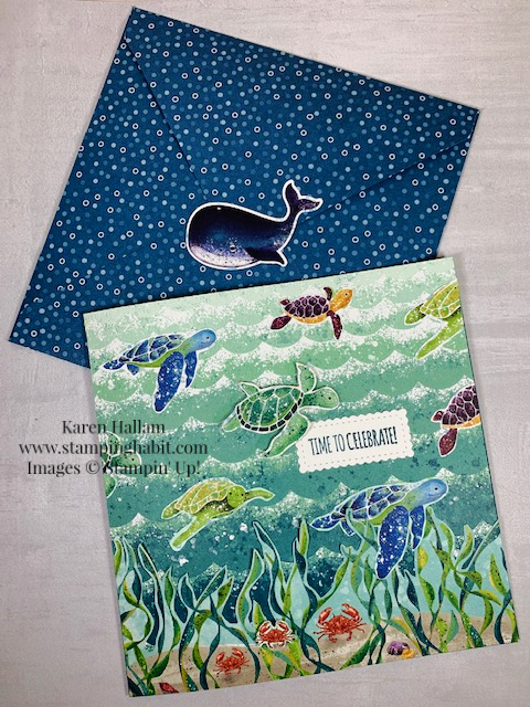 whale of a time dsp, itty bitty birthdays, stitched so sweetly dies, playful alphabet dies, a grand kid, birthday card idea, card for child idea, stampin up, karen hallam