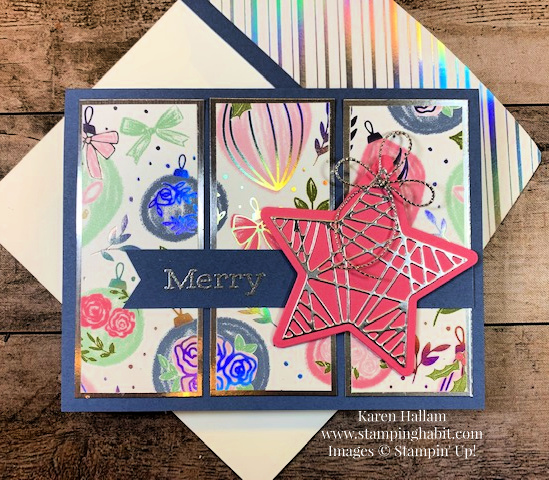 time of giving, christmas trimmings dies, whimsy & wonder dsp, stampin up, karen hallam