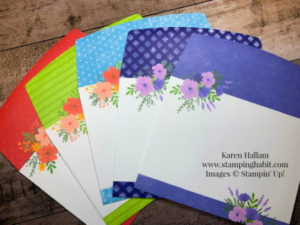 2022-24 in colors, tea boutique envelopes, stampin up, karen hallam