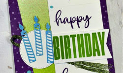 biggest wish, in color glimmer paper, birthday card idea, create with connie & mary challenge #725, stampin up, karen hallam
