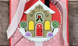 sweet gingerbread bundle, layering circles dies, snowflake specialty vellum, a holiday fun fold card idea, stampin up, karen hallam