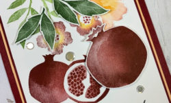 perfect pomegranate, free sale-a-bration host set, grateful card idea, stampin up, karen hallam