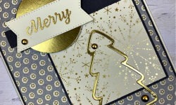 celebrate with tags, spruced up dies, stylish shapes dies, abigail rose dsp, lights aglow dsp, holiday card idea, ccmc731, stampin up, karen hallam