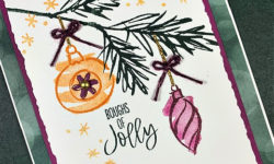 decorated with happiness, lights aglow dsp, deckled rectangle dies, holiday card idea, ccmc736, stampin up, karen hallam