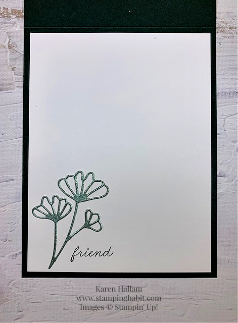 ginkgo branch bundle, lovely in linen dsp, fine shimmer paper, CC2C, a card of encouragement idea, stampin up, karen hallam