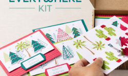 Christmas everywhere kit, stampin up, karen hallam