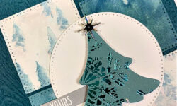 merriest trees bundle, winter meadow dsp, snowflake magic spec paper, ccmc793, christmas card idea, stampin up, karen hallam