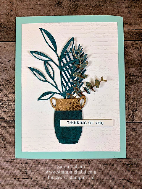 Stampin' Up! Textured Floral Thinking of You Card