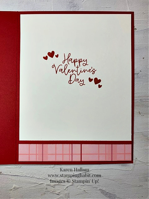 bee my valentine bundle, cc2c, heartfelt hexagon punch, most adored specialty dsp, valentine card idea, stampin up, karen hallam