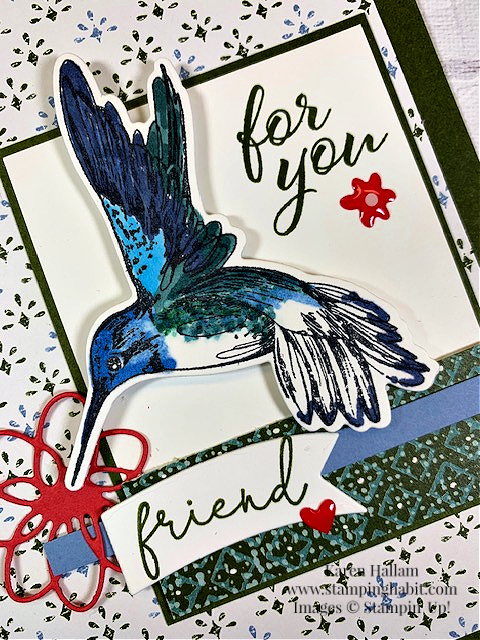thoughtful expressions, poetic expressions dsp, layering leaves, sentimental park, friend card idea, ccmc803, stampin up, karen hallam