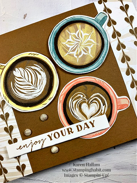 a little latte dsp, thoughtful expressions, online exclusives, stampin up, karen hallam