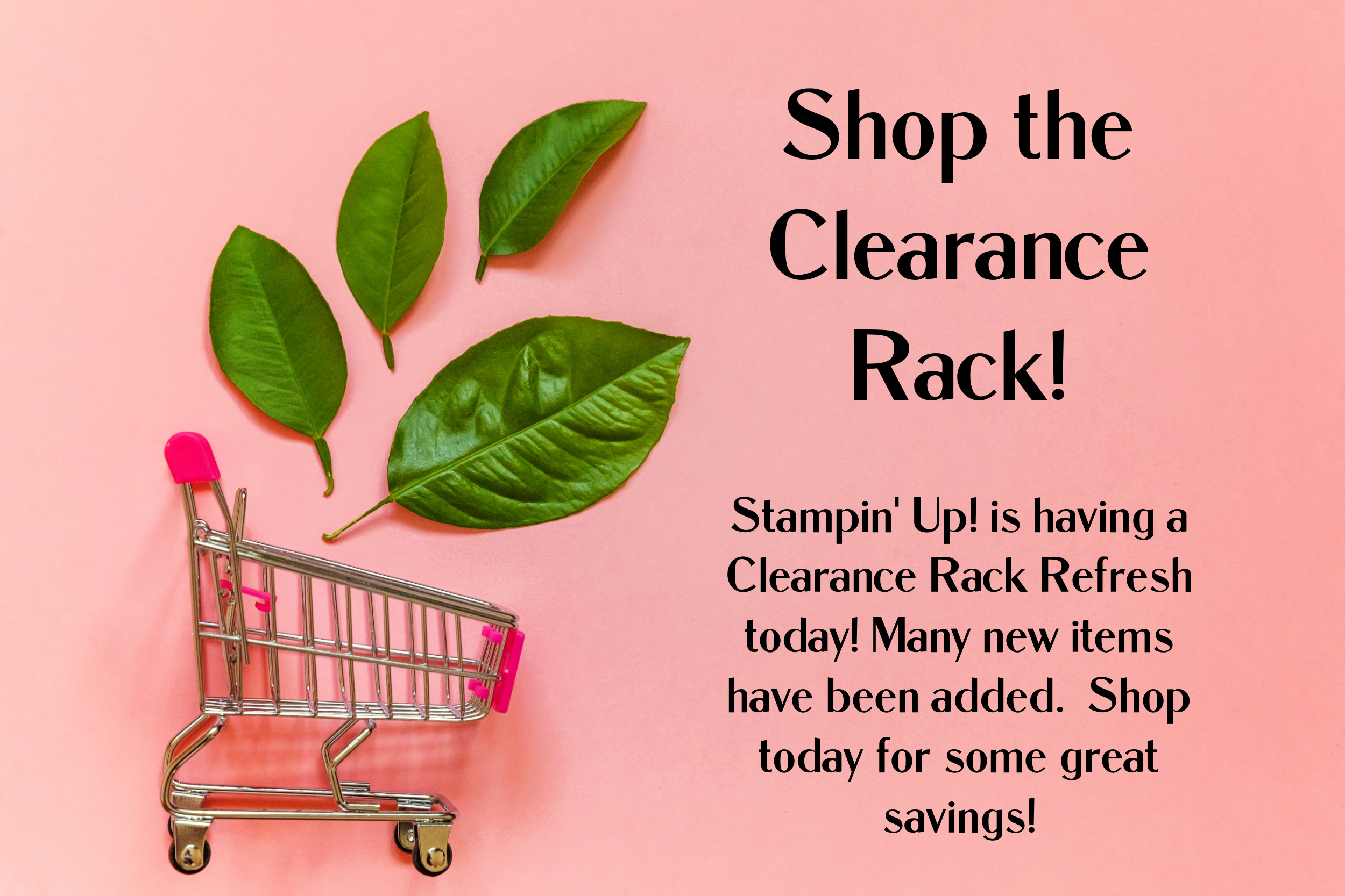 Clearance Rack Refresh Today!