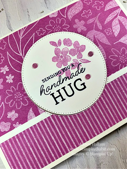 in color petunia pop, crafting with you, stylish shapes dies, 3D pop-up card idea, stampin up, karen hallam