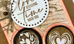 so sincere, a little latte dsp, everyday details dies, coffee themed card idea, stampin up, karen hallam